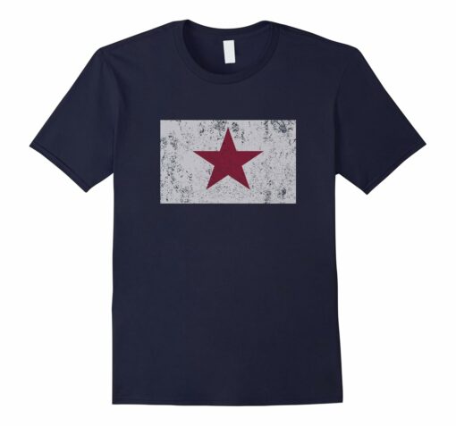 California Red Lone Star Flag 1836 The Golden State T Shirt