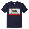 California Republic Flag T Shirt Norcal