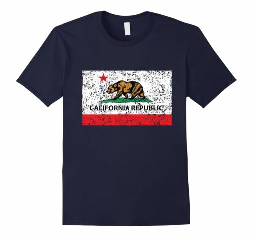 California Republic Flag T Shirt Norcal