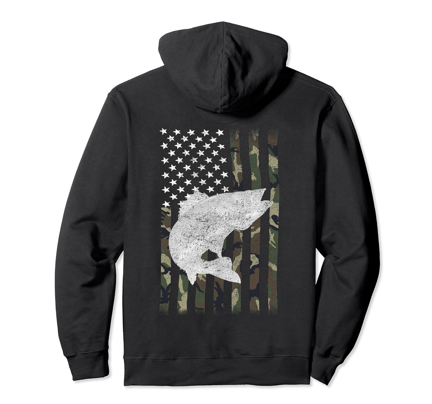 Camouflage Flag Walleye Fishing Angler Shirt Hoodie On Back Camouflage Flag Walleye Fishing Angler Shirt Hoodie On Back