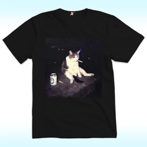 Cigarette Smoking Cat Shirt, Stupid Brainrot