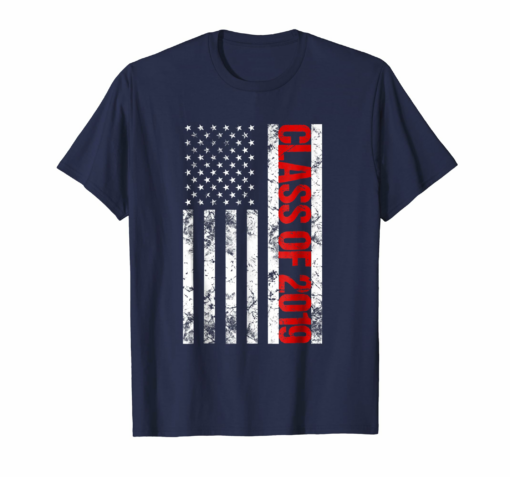 Class Of 2019 American Flag Senior T Shirt