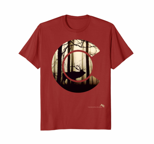 Colorado Flag Logo Elk Hunting Shirt