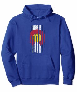 Colorado Vintage State Flag Hoodie Colorado Vintage State Flag Hoodie
