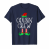 Cousin Crew Elf Tshirt Gift Family Matching Christmas Ugly