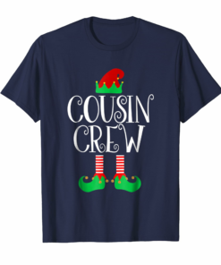 Cousin Crew Elf Tshirt Gift Family Matching Christmas Ugly Cousin Crew Elf Tshirt Gift Family Matching Christmas Ugly