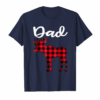 Dad Moose Plaid T Shirt Christmas Pajama Family Matching