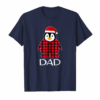Dad Penguin Pajamas Ugly Family Christmas Season Tshirt