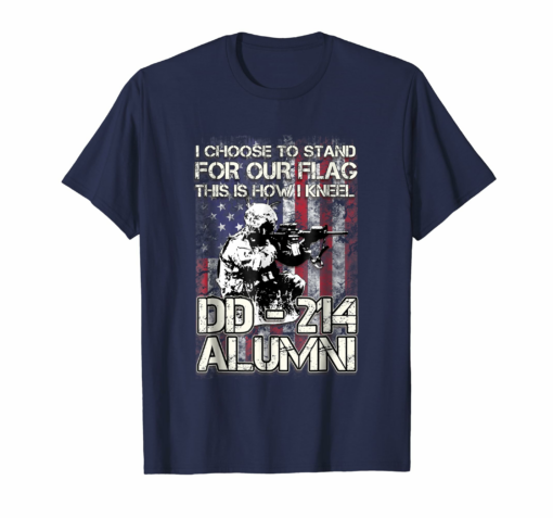 Dd 214 Alumni Veteran American Flag Patriotic T Shirt