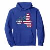 Dirt Bike Hoodie Motocross American Flag Boys Gift