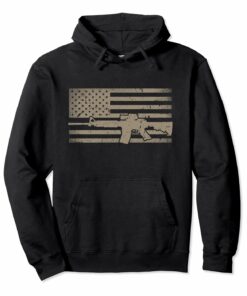 Distressed American Flag Ar15 Hoodie Gift For Gun Lovers Distressed American Flag Ar15 Hoodie Gift For Gun Lovers