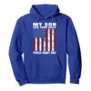 Distressed Usa American Flag Proud Army Dad Hoodie
