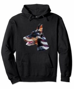 Doberman Pinscher Dog Usa American Flag Hoodie Sweatshirt Doberman Pinscher Dog Usa American Flag Hoodie Sweatshirt