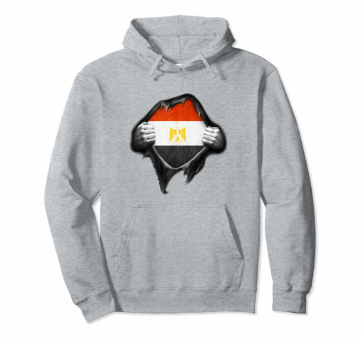 Egypt Flag Pullover Hoodie Egyptian Flag Hands