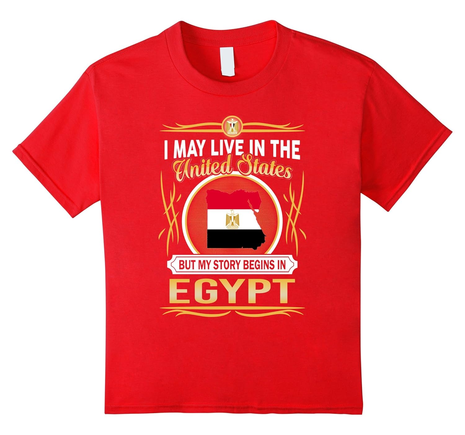 Egypt United States T Shirt Asphalt Egypt United States T Shirt Asphalt