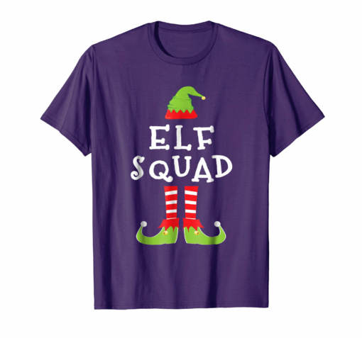 Elf Squad Matching Family Funny Elf Christmas T Shirt