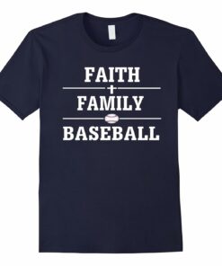 Faith Family Baseball T Shirt Black Faith Family Baseball T Shirt Black
