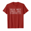 Funny Bbq Grilling Gift Shirt Real Men Smell Like Barbecue