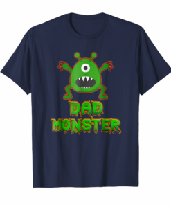 Funny Family Halloween Costumes Monster Dad Gift T Shirt Funny Family Halloween Costumes Monster Dad Gift T Shirt