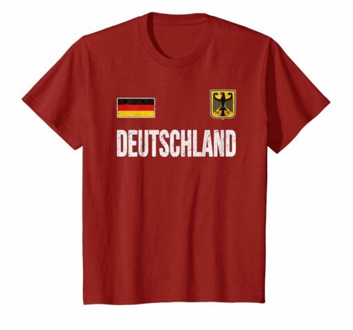 Germany T Shirt German Flag Soccer Football Fan Jersey