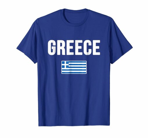 Greece T Shirt Greek Flag