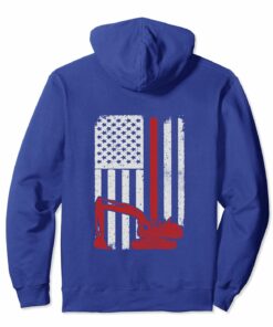 Heavy Equipment Operator Excavator Flag Hoodie Heavy Equipment Operator Excavator Flag Hoodie