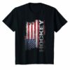 Hockey Player Gifts Cool Usa Flag Hockey T Shirt