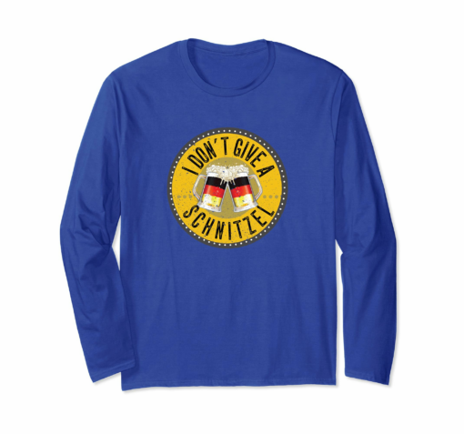 I Dont Give A Schnitzel Beer Shirt Vintage Logo German Flag