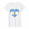 I Love Argentina T Shirt Argentinian Flag Heart Outfit