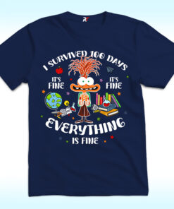 I Survived 100 Days Shirt, It’s Fine I’m Fine Everything Is Fine I Survived 100 Days Shirt, It’s Fine I’m Fine Everything Is Fine