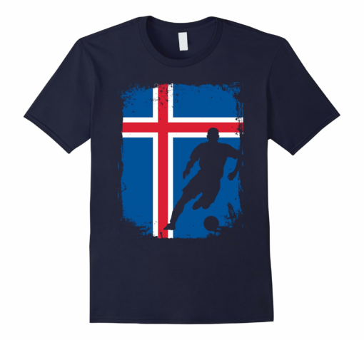 Iceland Flags Football 2018 T Shirt