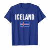 Iceland T Shirt Icelandic Flag