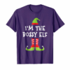 Im The Bossy Elf Matching Family Elf Christmas T Shirt