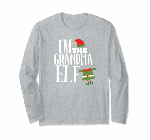 Im The Grandma Elf Matching Family Christmas Mamaw Shirt