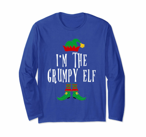 Im The Grumpy Elf Funny Christmas Family Long Sleeve