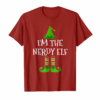 Im The Nerdy Elf Matching Family Group Christmas T Shirt