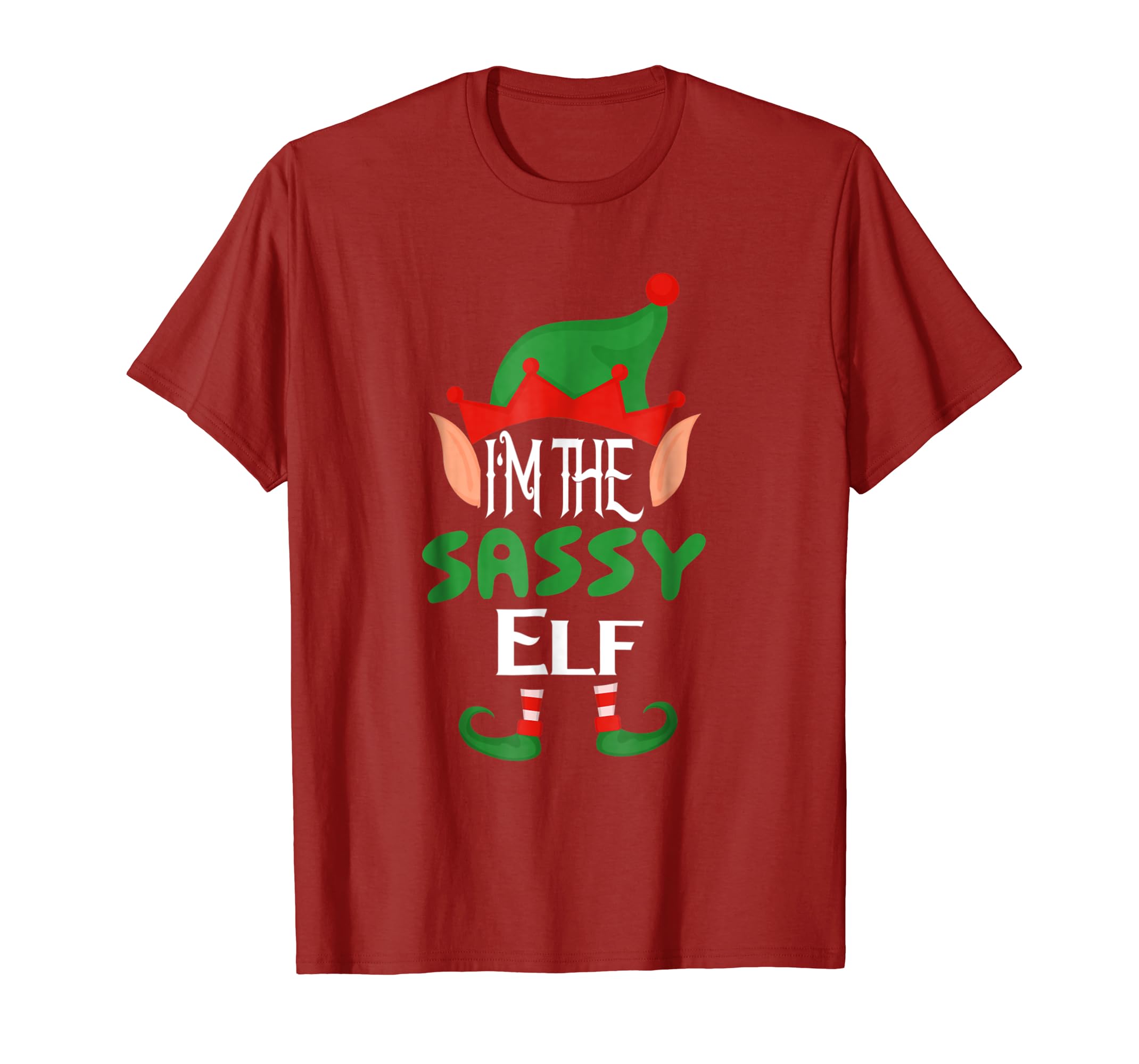 Im The Sassy Elf T Shirt Cute Funny Family Christmas Tee Im The Sassy Elf T Shirt Cute Funny Family Christmas Tee