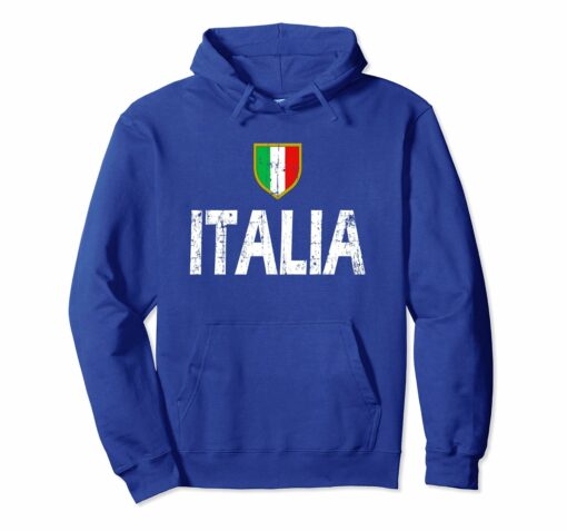 Italia Italian Flag Hoodie Italia Hoodie Distressed Flag