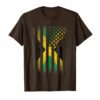 Jamaican American Flag T Shirt Jamaica Usa America