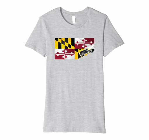 Jeep Maryland Flag T Shirt