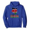 Kenyan Pride I Love Kenya Flag Africa Map T Shirt Hoodie