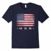 Kids Usa Flag T Shirt Navy