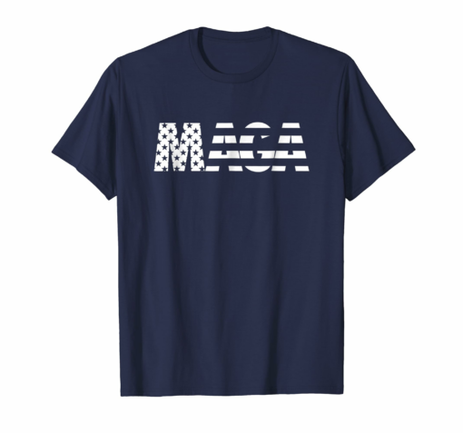 Maga Pro Trump 2020 Republican America Usa Flag T Shirt