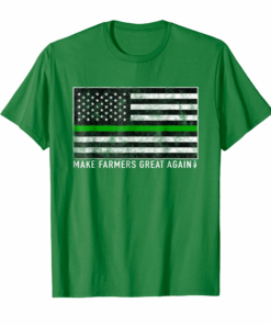 Make Farmers Great Again Shirt Us Flag Green Line Tshirt Make Farmers Great Again Shirt Us Flag Green Line Tshirt