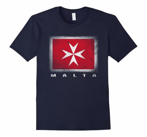 Maltese Flag T Shirt Malta Knights