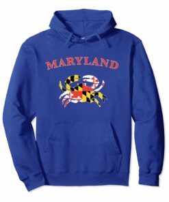 Maryland Crab Flag Hoodie Pride Of The Chesapeake Maryland Crab Flag Hoodie Pride Of The Chesapeake