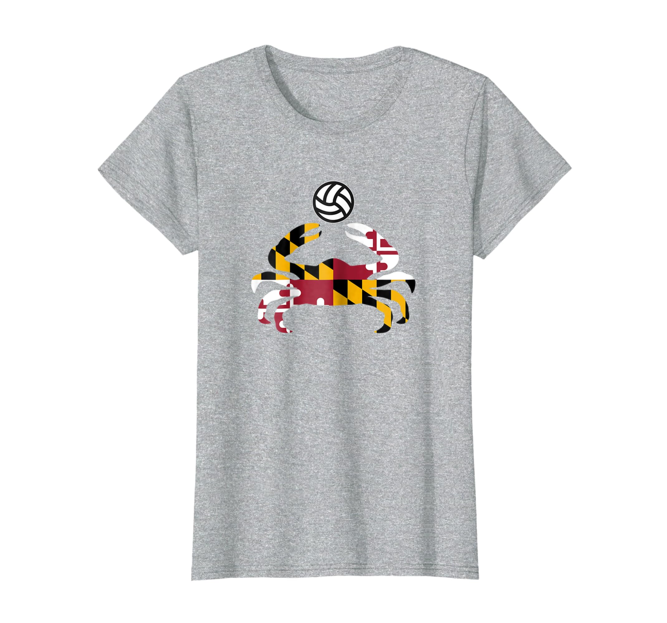 Maryland State Flag Blue Crab Pride T Shirt With Volleyball Maryland State Flag Blue Crab Pride T Shirt With Volleyball