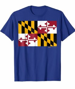 Maryland State Flag T Shirt For Men Women And Kids Maryland State Flag T Shirt For Men Women And Kids