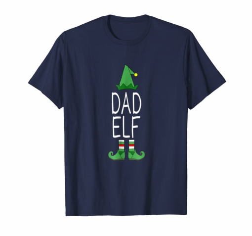 Matching Family Christmas Shirt Funny Dad Elf Gift