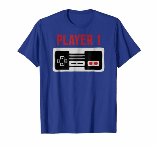 Matching Family Shirt Player 1 Video Game Shirt